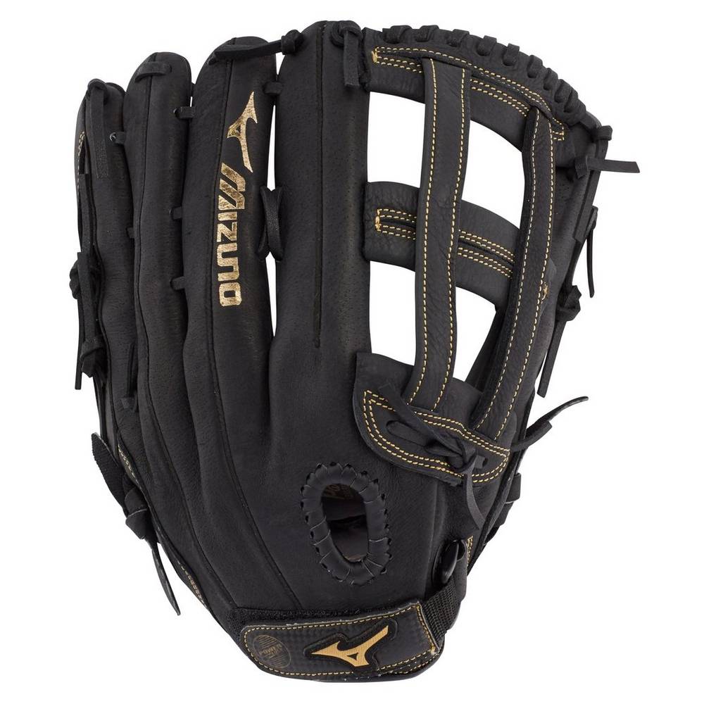 Mizuno Premier Series Slowpitch 13" - Erkek Eldiven - Siyah/Altın Türkiye (GPYRXJ-542)